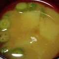 ヨシヨッシー's cooksnap of when they made おくらとじゃがいものお味噌汁.