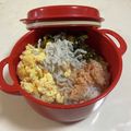 papikun's cooksnap of when they made 明太子と高菜と玉子の三色丼.