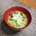 もふもふクロさん's cooksnap of when they made 芯まで旨☆春キャベツとわかめの味噌汁☆.