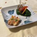 yesmama's cooksnap of when they made トースターで簡単♪ちくわキムチマヨ焼き.