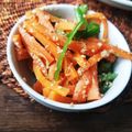ふか谷's cooksnap of when they made 【簡単副菜】ピーマンと人参のごま和え.