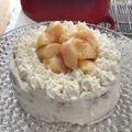 ゆいら💕's cooksnap of when they made 簡単☆桃のショートケーキ.