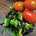 みかん2017's cooksnap of when they made オクラとひじきの梅和え.