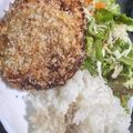 おまめちゃんレシピ's cooksnap of when they made 揚げない♪メンチカツ.
