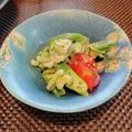 kanaんちのごはん's cooksnap of when they made オクラ・胡瓜・ミニトマトの麺つゆマヨ和え.