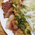 クックHBQ370☆'s cooksnap of when they made 豚ばらブロックで油淋鶏風.