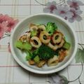 レオミウ's cooksnap of when they made ブロッコリーと竹輪のオリーブ醤油あえ.