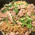 あり太郎☆'s cooksnap of when they made 水菜焼きそば　賛否両論レシピやってみた.