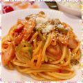 nakamucchi's cooksnap of when they made 喫茶店や洋食屋の裏技！昭和なナポリタン！.