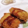 ねこまこ♪'s cooksnap of when they made かにかまブロッコリー豆腐クリームコロッケ.
