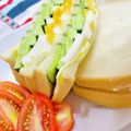 U☆kaoru's cooksnap of when they made 6枚切りの食パン半分にしたサンドイッチ.