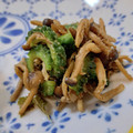 NEKOほっぺ's cooksnap of when they made ゴーヤとしめじのごま油炒め☆.