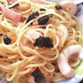 ホソメ's cooksnap of when they made イカの和風パスタ.