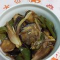 赤い電話's cooksnap of when they made ナスピーマン炒め南蛮漬けミョウガ和え.