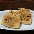 Giant corn's cooksnap of when they made 簡単☆パリッとろ油揚げのキムチ納豆焼き♪.