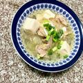 ふたごゆき's cooksnap of when they made 簡単！白菜ともやし豆腐 鶏肉の中華スープ.