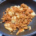 よこちゃんAAA's cooksnap of when they made 豚バラが最高！簡単！激ウマ！豚キムチ☆.