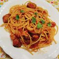 れいあひめ's cooksnap of when they made 絶品☆シーチキンとナスのトマトパスタ.