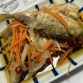 みええるも's cooksnap of when they made ポイント抑えて絶品本格に♪アジの南蛮漬け.