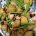 Kitchenえもん's cooksnap of when they made バル風♪タコとじゃがいものガーリック炒め.