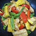 クック35FR7T☆'s cooksnap of when they made とうもろこしと鶏肉の甘辛炒め.