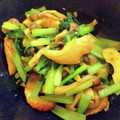 古賀竜一's cooksnap of when they made ご飯がススム！小松菜とちくわのカレー炒め.