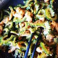 yaobikuni's cooksnap of when they made 常備菜☆ゴーヤと油揚げの甘辛炒め.