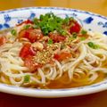 ルパンのかあさん☆彡's cooksnap of when they made ★トマト&ツナそうめんつゆ★.