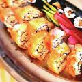 ひさかた's cooksnap of when they made サーモン巻き寿司.