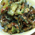 あみ吉ゃぃ's cooksnap of when they made 給食で人気♪ゴーヤの揚げ煮.