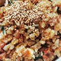 ゆち8's cooksnap of when they made ランチに！納豆と塩昆布のチャーハン.