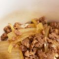 ゆきりんまる's cooksnap of when they made フライパン1つで合挽き肉の牛丼風.