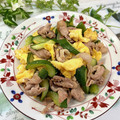 ちーぱっくん's cooksnap of when they made 豚バラときゅうりと卵のポン酢炒め.