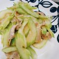 jack06's cooksnap of when they made 意外とあっさり！セロリと豚肉の味噌炒め.