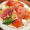 ★ゆりこじ★'s cooksnap of when they made トマト♡生ハム♡バジルの冷製パスタ.
