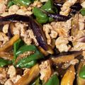 久地々P's cooksnap of when they made 豚肉ピーマン茄子のオイスターソース炒め.