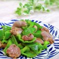 Satoco❋'s cooksnap of when they made 鶏ハツとピーマンの簡単炒め(15分弱).