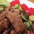 ｅｋ４'s cooksnap of when they made あっさり＊塩もみ胡瓜と甘辛豚炒め.