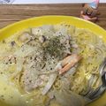 クックZALLCA☆'s cooksnap of when they made 蟹缶de本格*蟹クリームパスタ.