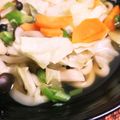 ふか谷's cooksnap of when they made 野菜たっぷり煮込みうどん.