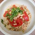 鳳凰美田's cooksnap of when they made 鶏トマト冷やしぶっかけラーメン.