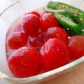 ちちまりこ's cooksnap of when they made 夏＊冷やし出汁トマト＊大葉とオクラ添え.