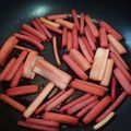 ネコバー's cooksnap of when they made 赤ずいきの酢の物.