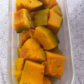 おもち丸♡'s cooksnap of when they made かぼちゃの煮物(離乳食に) ホットクック.