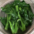 桃的美しき日々's cooksnap of when they made 青臭くない！つるむらさきの茹で方.