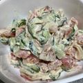 ikoiアフィニティ's cooksnap of when they made トマトとキュウリとカニ棒のサラダ.