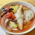 たろすけさん☆'s cooksnap of when they made スタミナ☆トマト餃子スープ.