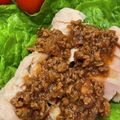 ☆beagle☆'s cooksnap of when they made 冷奴の肉味噌掛け　　　トロトロ味噌が旨い.