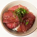 Moyusu's cooksnap of when they made ブリの胡麻しょうゆ漬け丼.