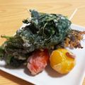 まぁこ＊'s cooksnap of when they made モロヘイヤの天ぷら.